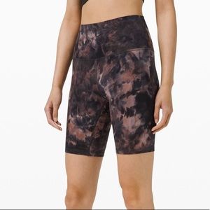 lululemon Align Short 8" Diamond Dye Graphite Grey Pink Pastel